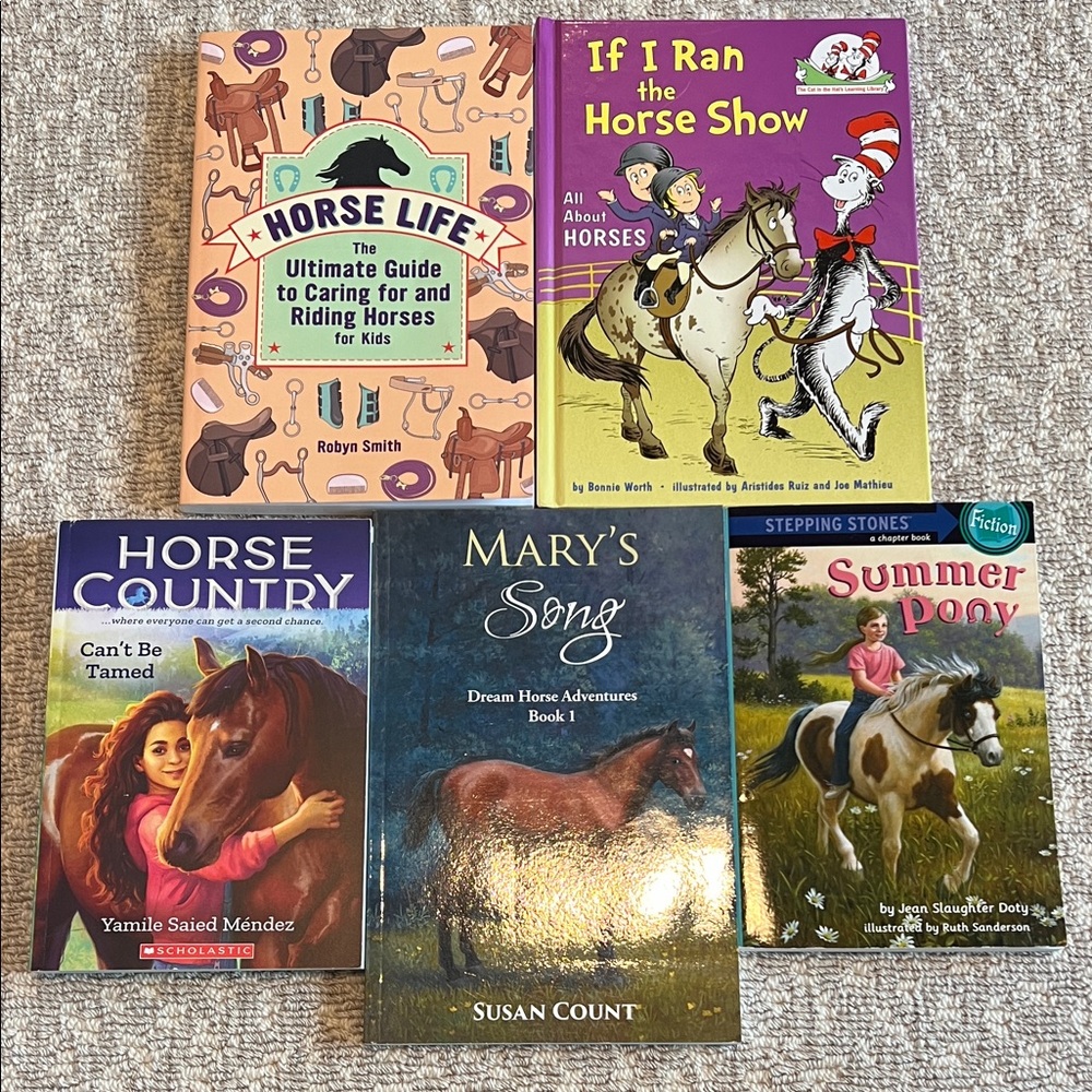 Children's Horse Book Collection of 5 books